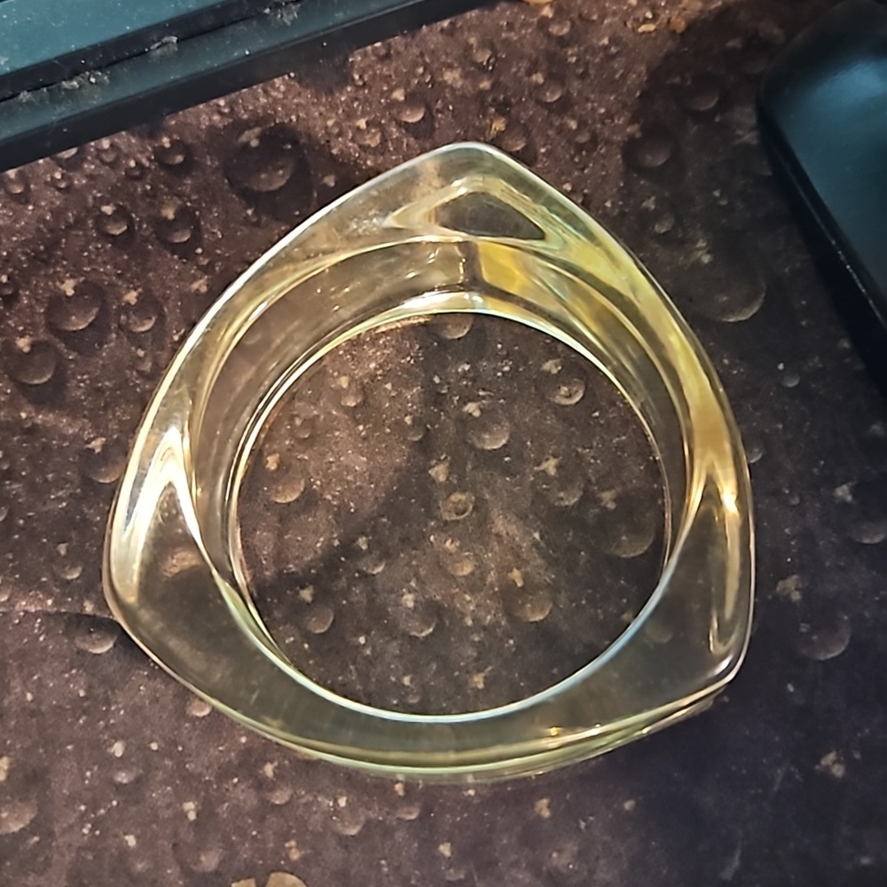 Vintage Lucite Three Sided Bracelet